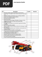 Farana Checklist | PDF | Crane (Machine) | Truck