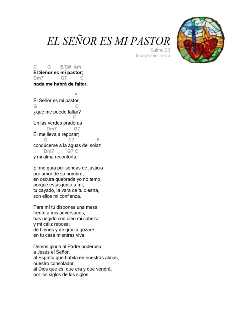 El Señor Es Mi Pastor Salmo 23 Pdf 