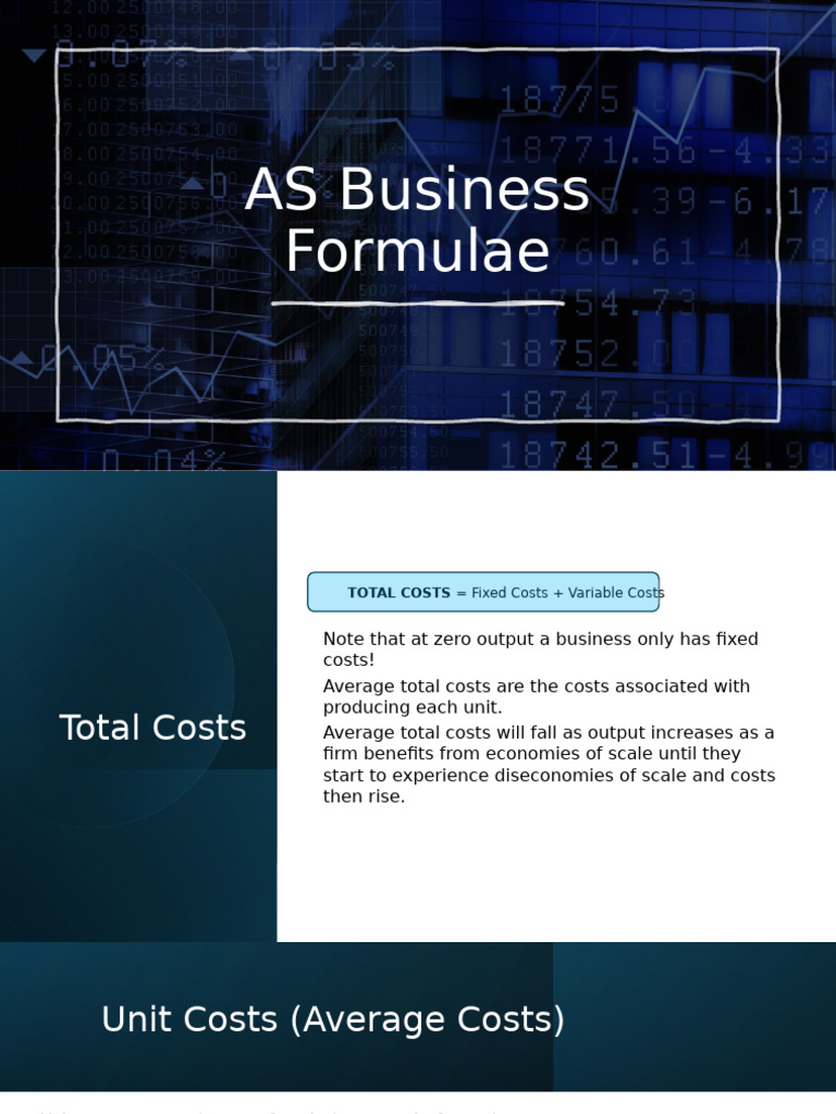 Business Cost and Profit Analysis Guide | PDF | Average Cost | Profit ...
