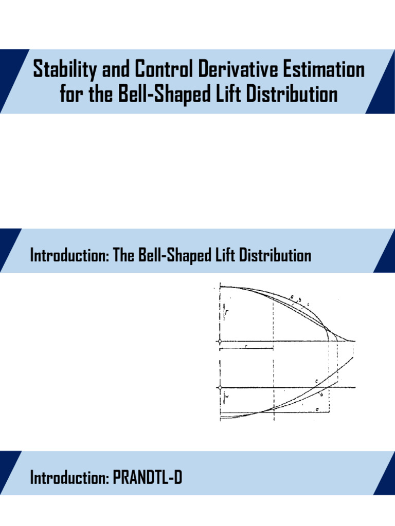 Stability Derivatives for Bell-Shaped Lift | PDF | Flight | Aerodynamics