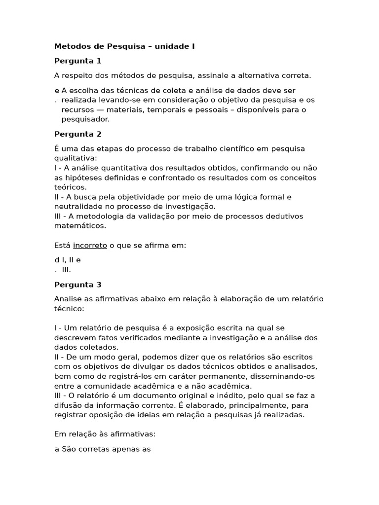 Métodos de Pesquisa e Originalidade | PDF | Método científico | Science