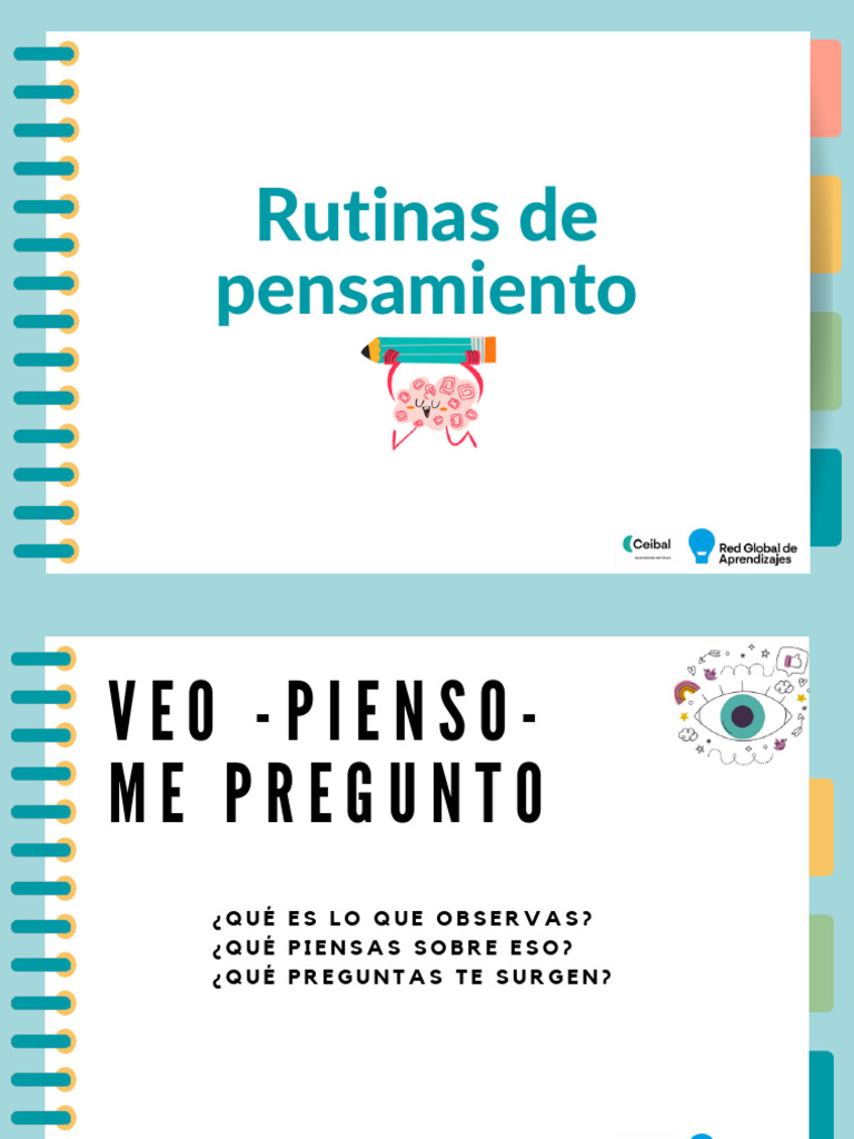 Rutinas de Pensamiento en Educación | PDF