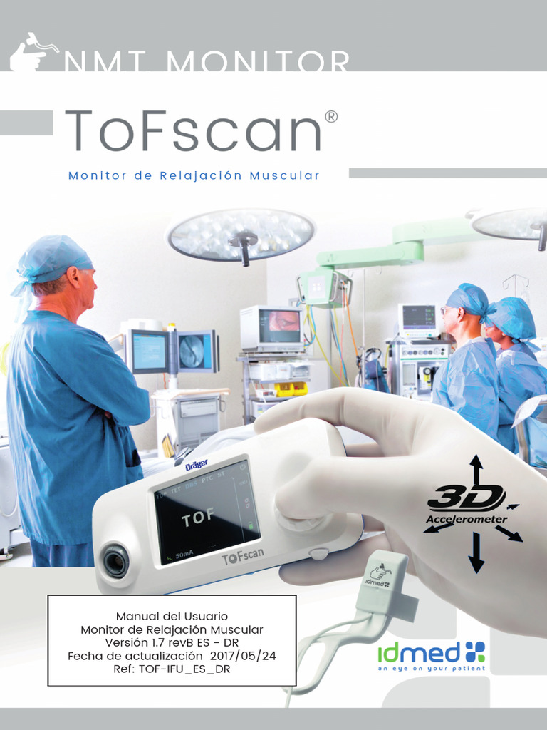 Manual de Usuario ToFscan: Monitor Muscular | PDF | Sensor | Mano