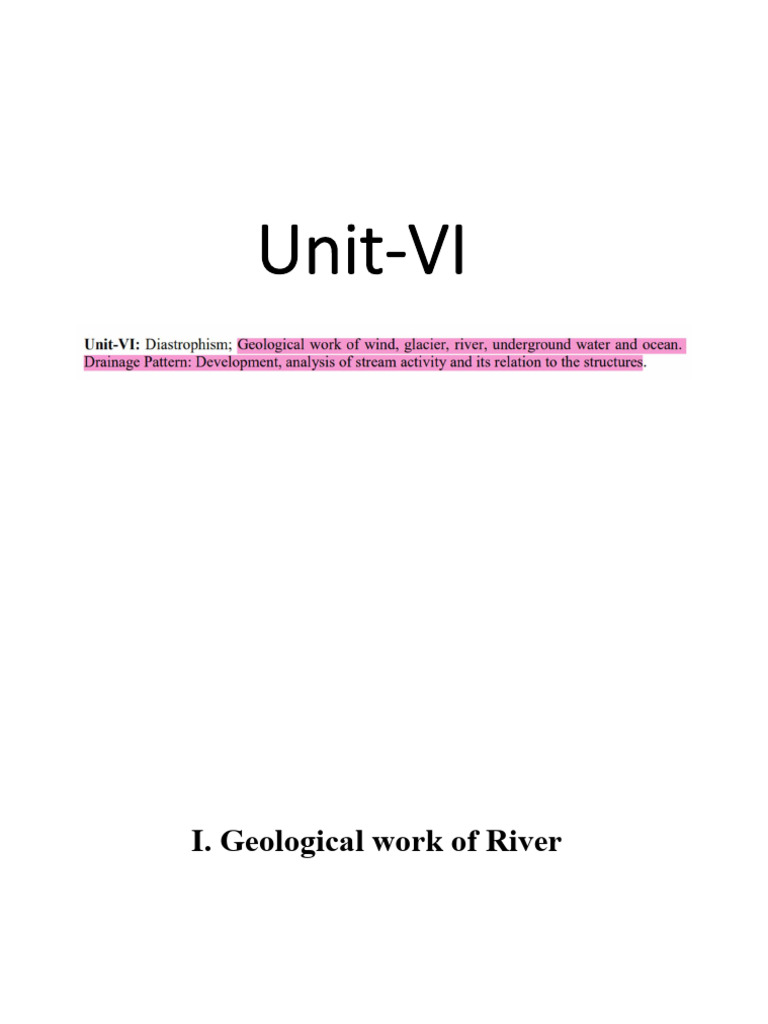 Geological Impact of Rivers on Landforms | PDF | Valley | Erosion