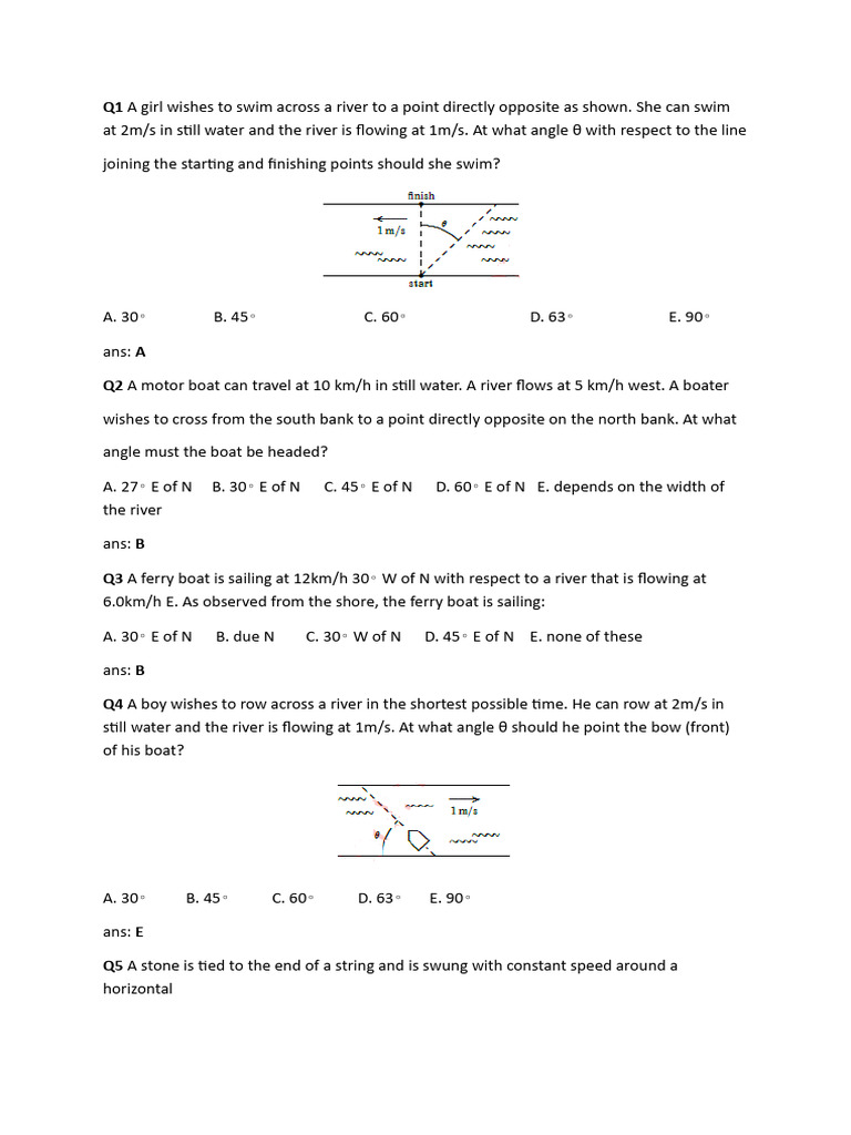PHY 101 Tutorial 2-2025 | PDF | Force | Acceleration