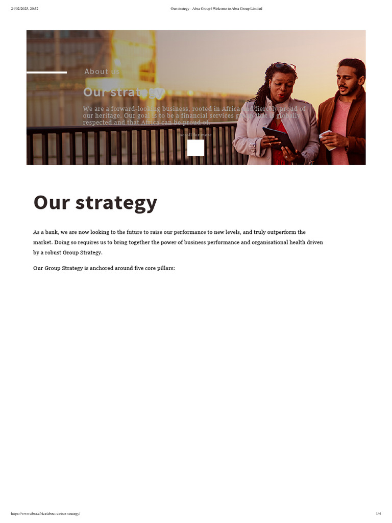 Absa Group's Strategic Vision for Africa | PDF | Financial Inclusion ...