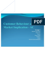 Customer Behaviour and Market Implication - AC