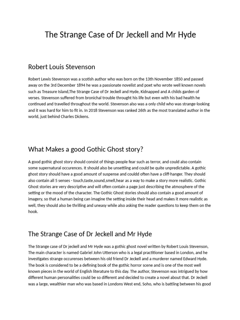 Homework | PDF | Gothic Fiction