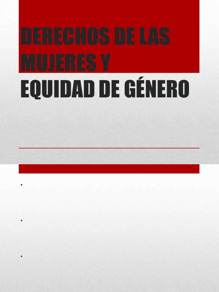 DERECHOS DE LAS MUJERES Y Equidad de Genero Adrian Parra | PDF | Mujer ...