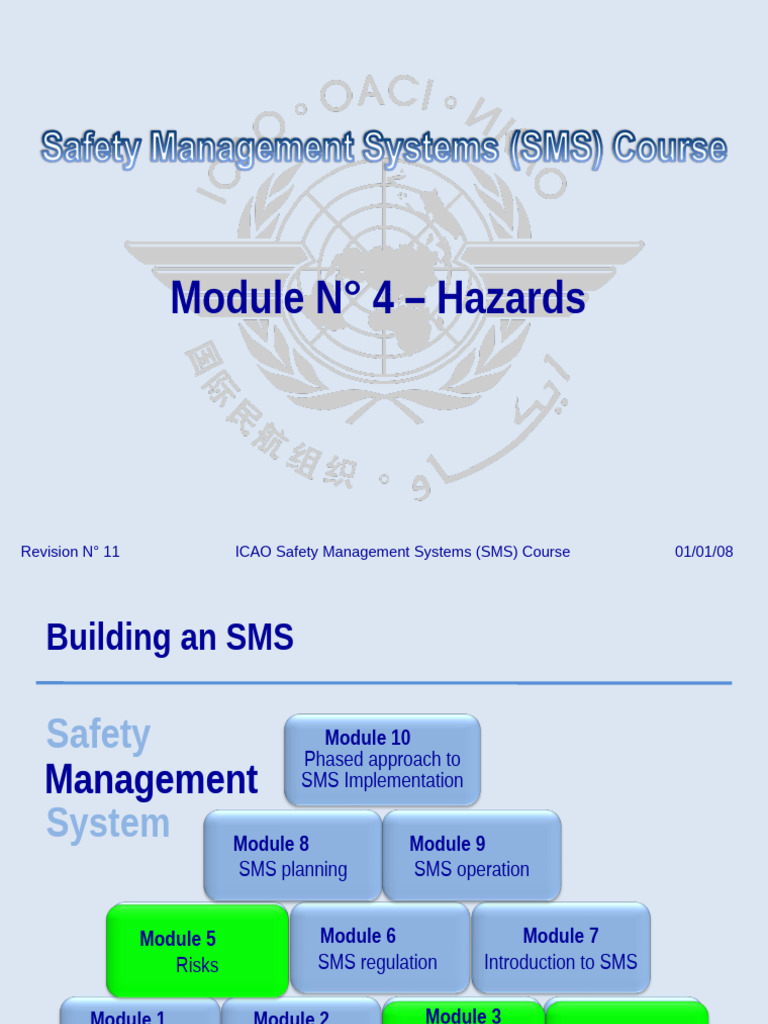 ICAO SMS Course: Hazard Identification Module | PDF | Runway | Natural ...