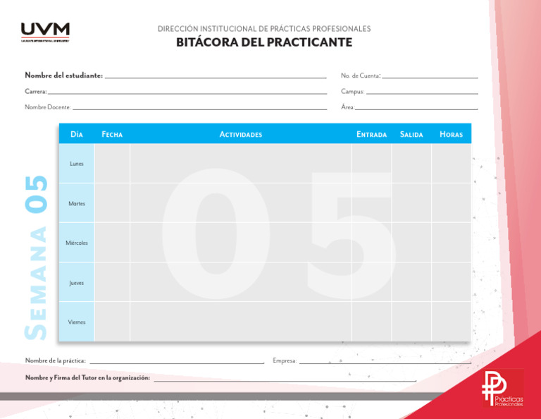 Bitácora Semana 05 | PDF