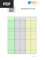 Estimating Height From Ulna Length: © Nutrition Professionals Australia ...