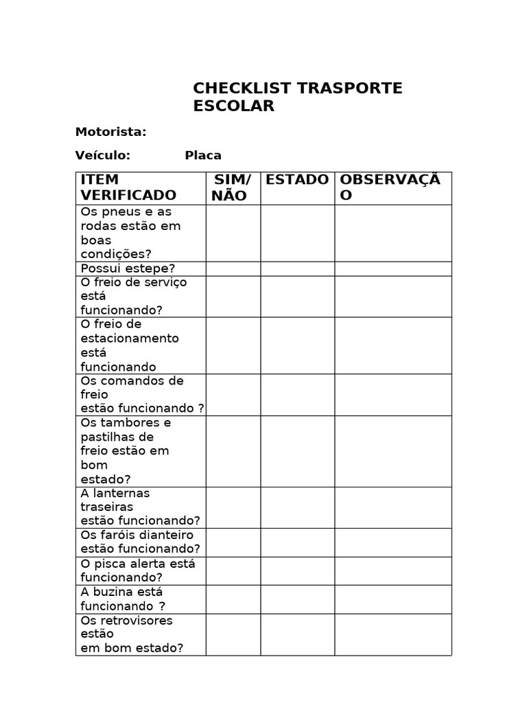 Checklist 1 | PDF