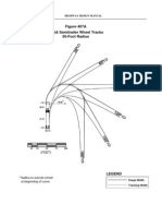 Figure 407A STAA Semitrailer Wheel Tracks 50-Foot Radius: 400-28 Highway Design Manual