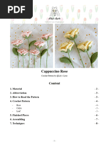 Cappuccino Rose crochet pattern