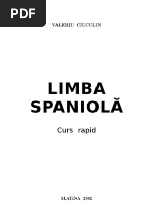 Valeriu Ciuculin Curs De Limba Spaniola