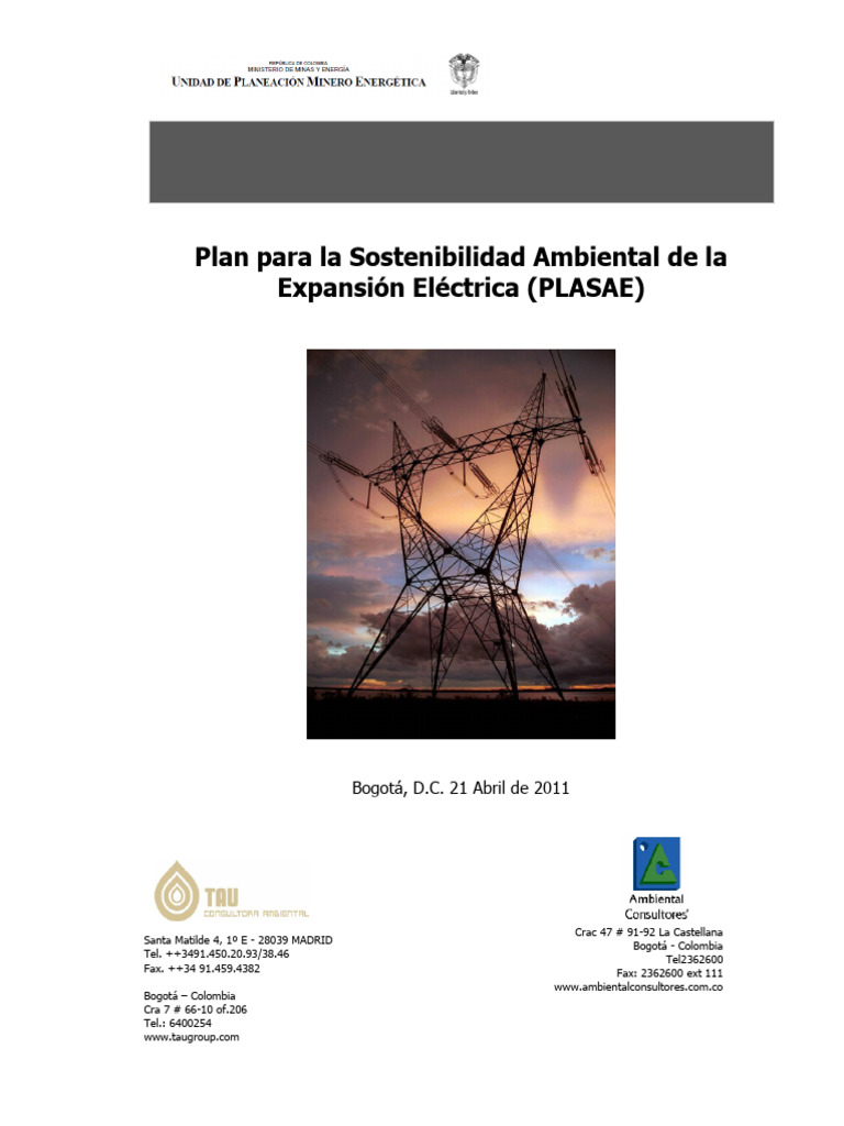 Upme 074 Plan de Sostenibilidad Ambiental | PDF | Planificación ...