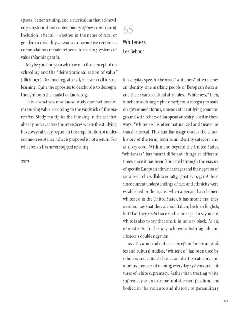 Understanding Whiteness in America | PDF | Whiteness Studies | White People