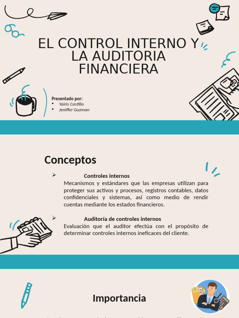 EL CONTROL INTERNO Y LA AUDITORIA FINANCIERA | PDF | Auditoría ...