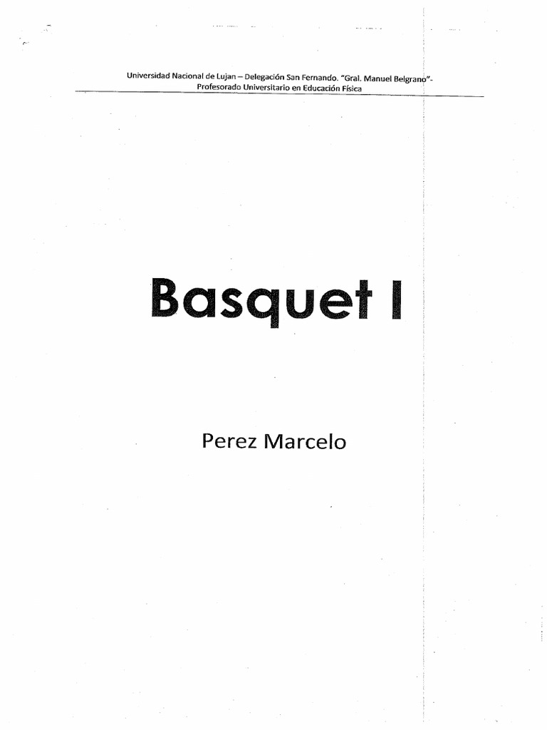 Basquet I - M. Perez | PDF