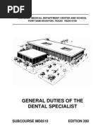 Download US Army Medical Course MD0510-200 - General Duties of the Dental Specialist by Georges SN8331876 doc pdf