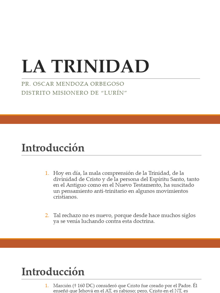 Comprendiendo la Trinidad en la Biblia | PDF | Trinidad | espíritu Santo
