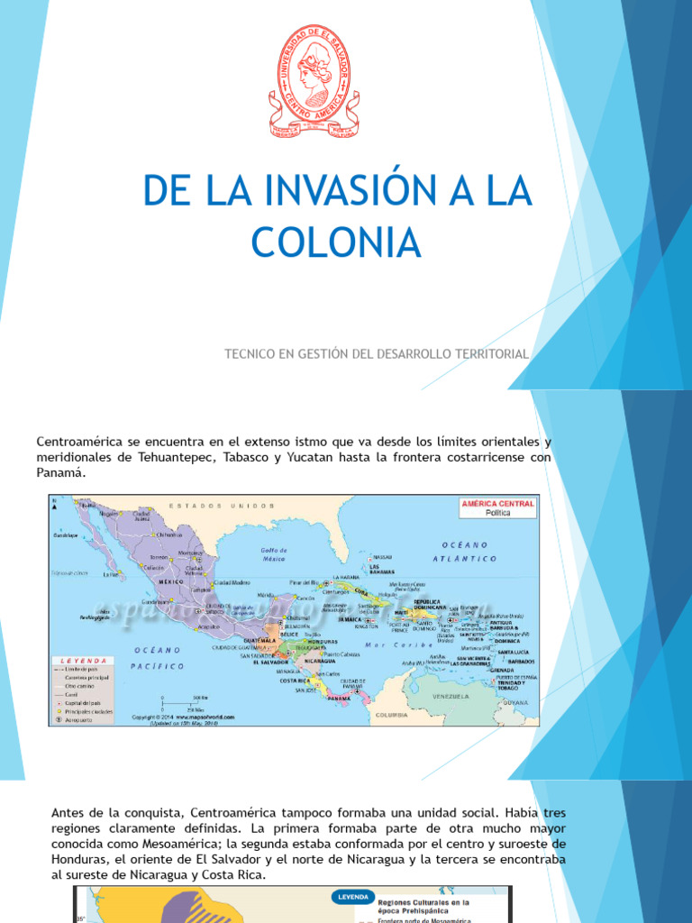 De La Invasión A La Colonia Americana | PDF | Centroamérica | El Salvador