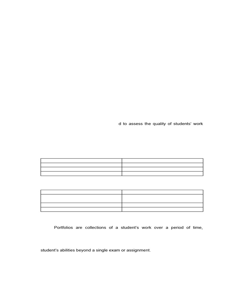 Effective Assessment Techniques in Education | PDF | Reading ...