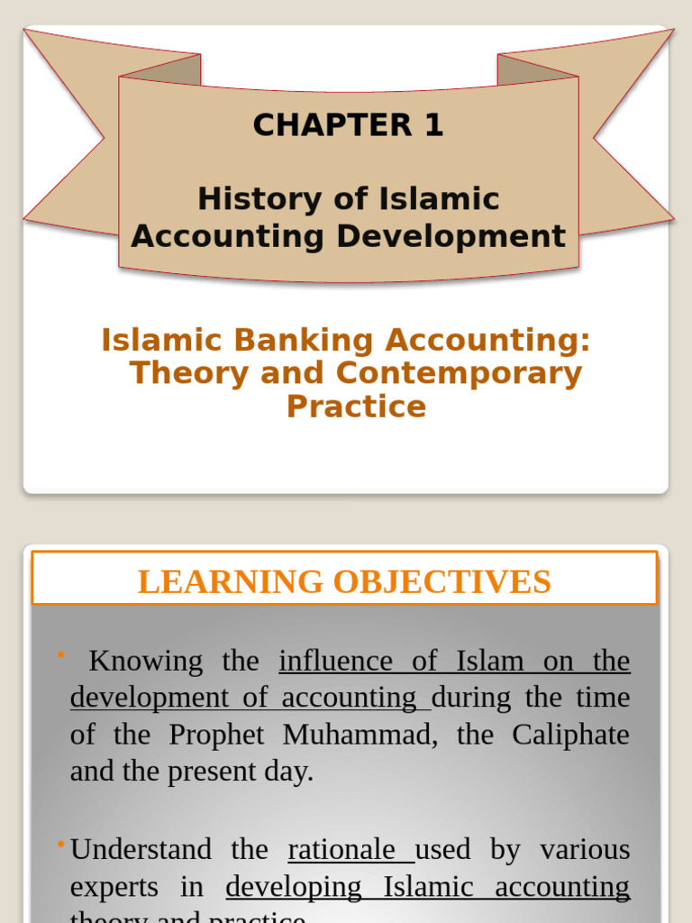 Chapter 1 - History of Islamic Accounting Development | PDF ...