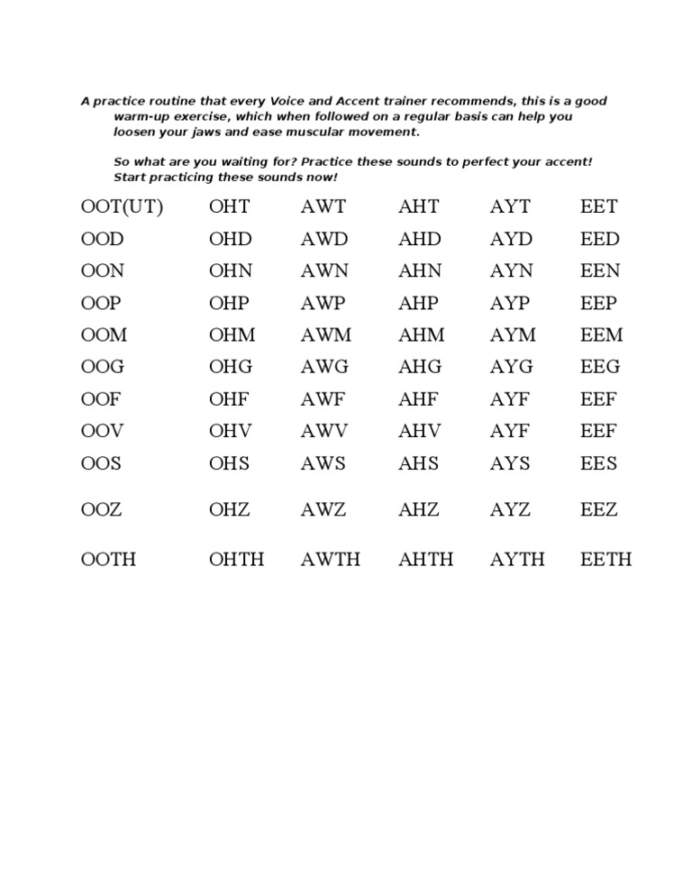 Cicely Berry Jaw Exercise