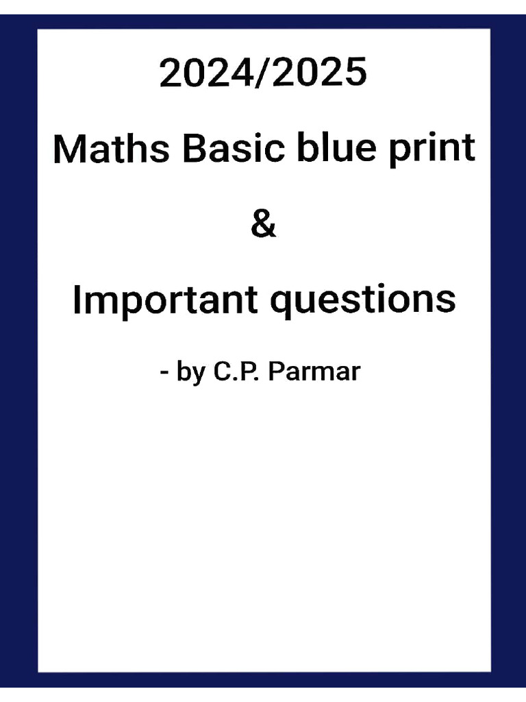 Maths Basic | PDF