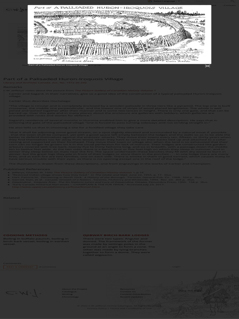 Huron-Iroquois Village Structure | PDF