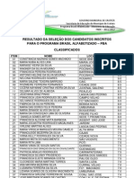 Resultado Seleção Brasil Alfabetizado
