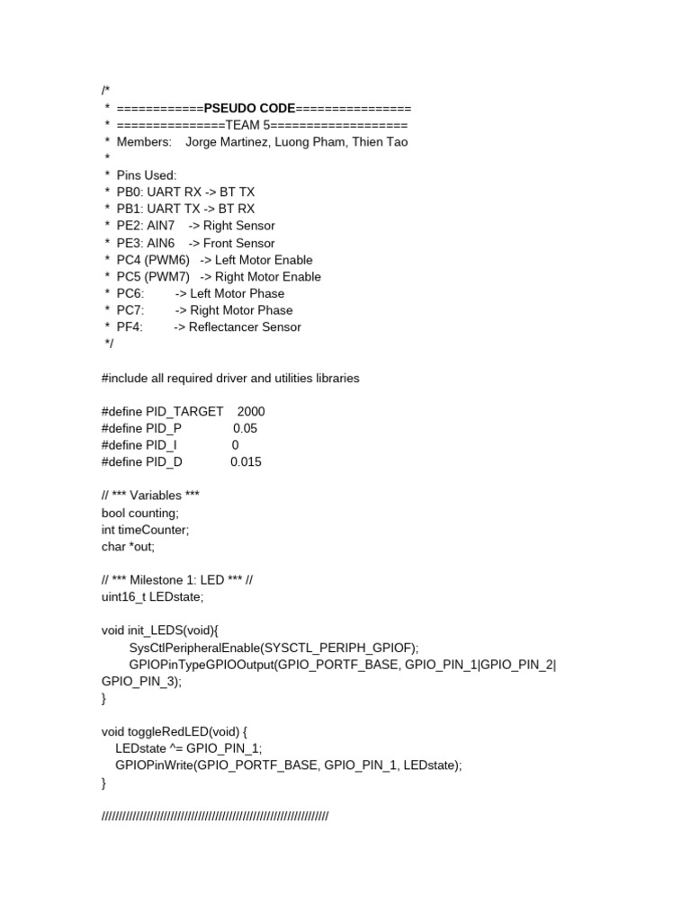 Bluetooth Motor Control System Code | PDF | Software Development ...