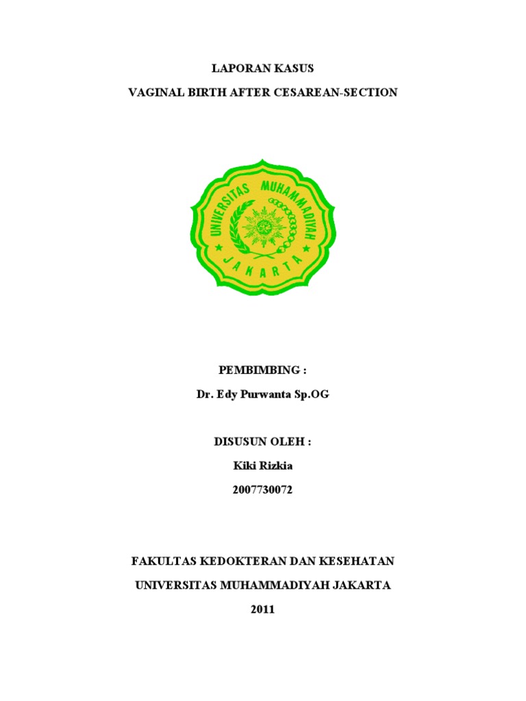 Analisis VBAC Gagal dan Bactecyn | PDF