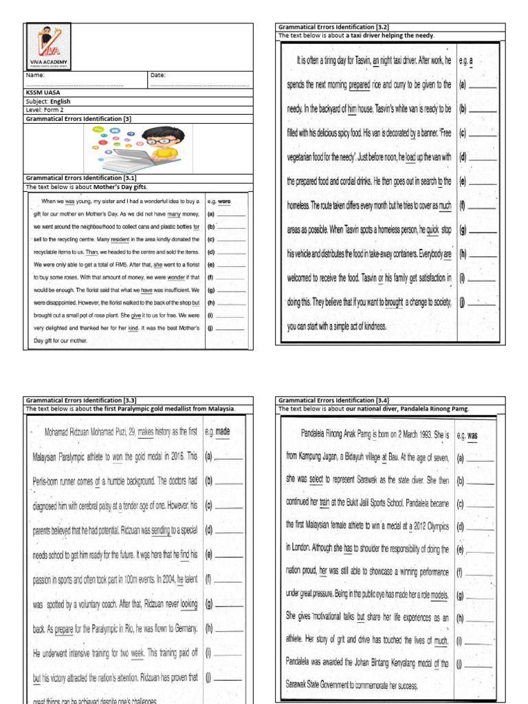 Errors Identification | PDF