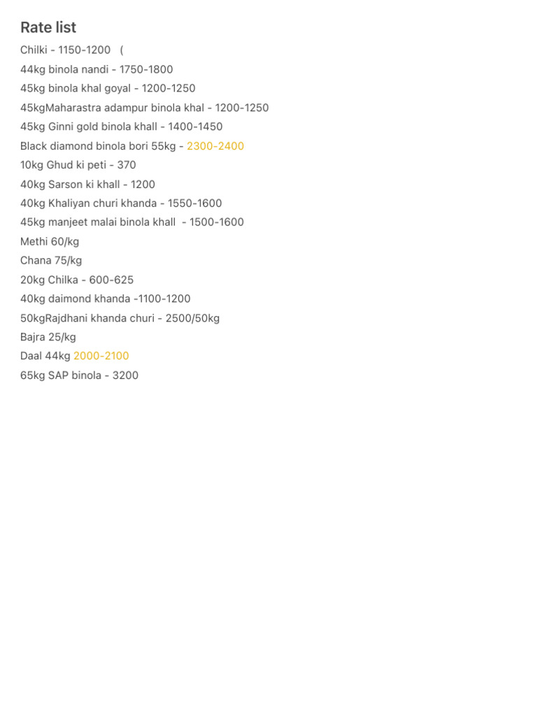 Agricultural Commodity Prices | PDF