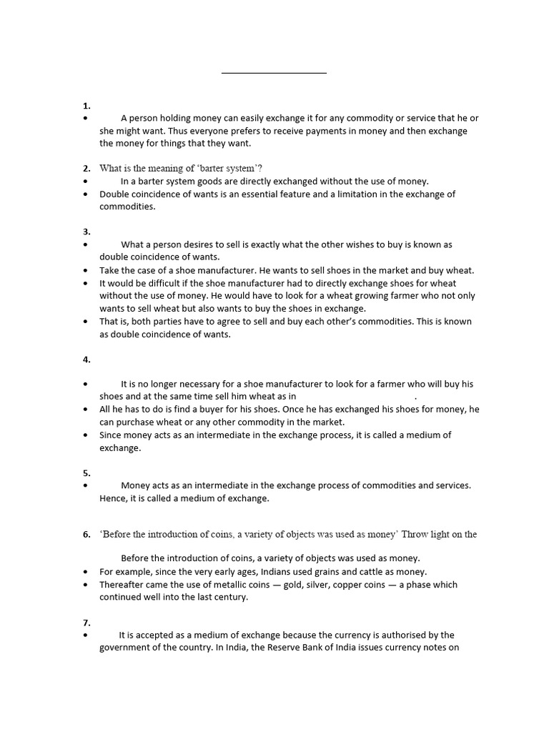 Money and Credit Notes | PDF | Loans | Debt