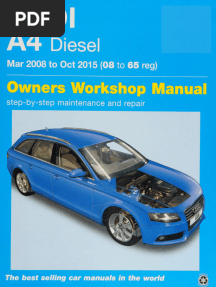 Audi A4 B8 DIESEL SERVICE MANUAL