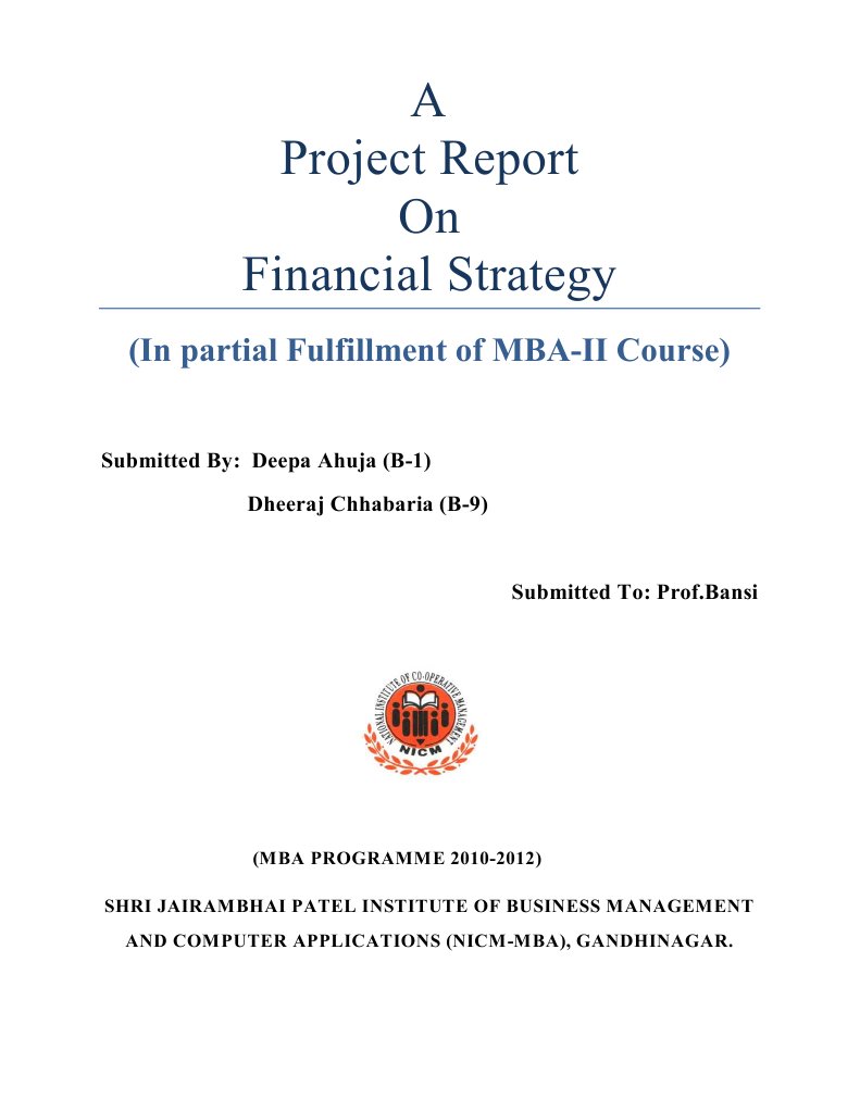 First Page For Mfs | PDF