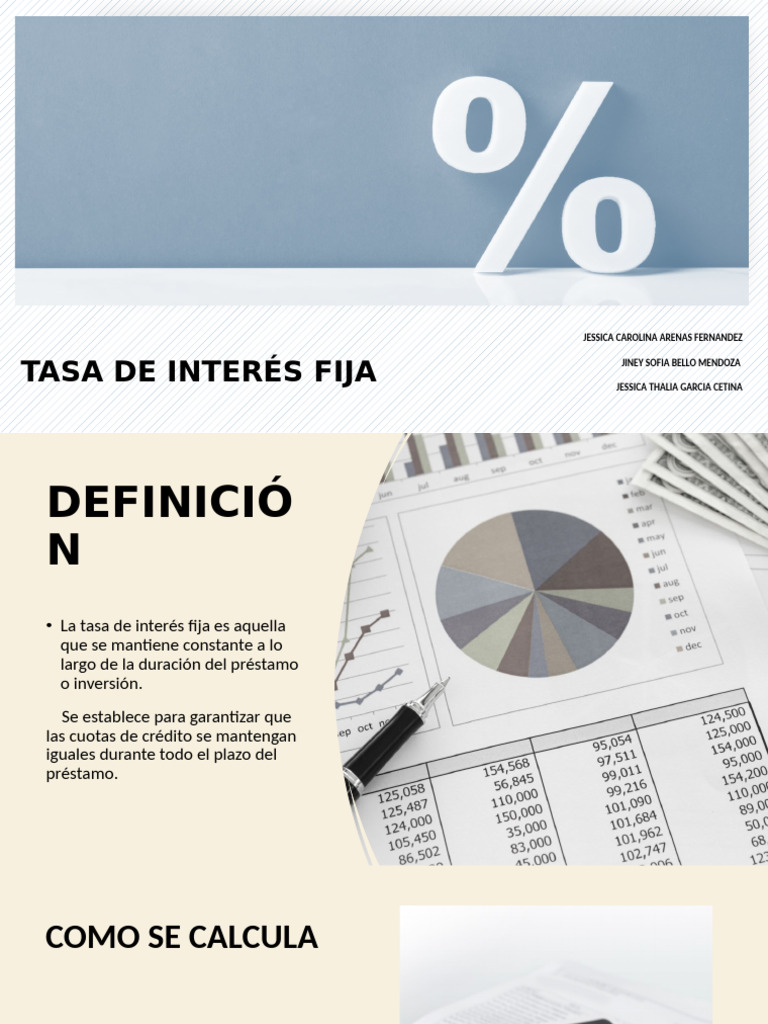 Tasa de Interés Fija | PDF