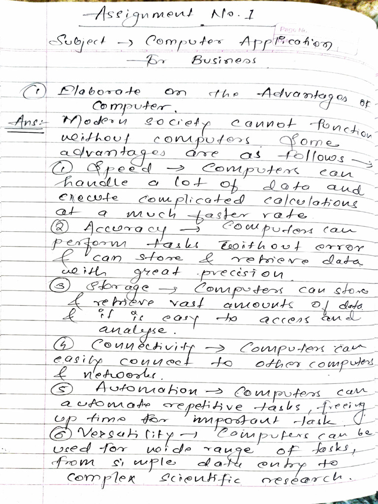 Computer Applications For Business | PDF