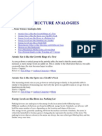 Atomic Structure Analogies