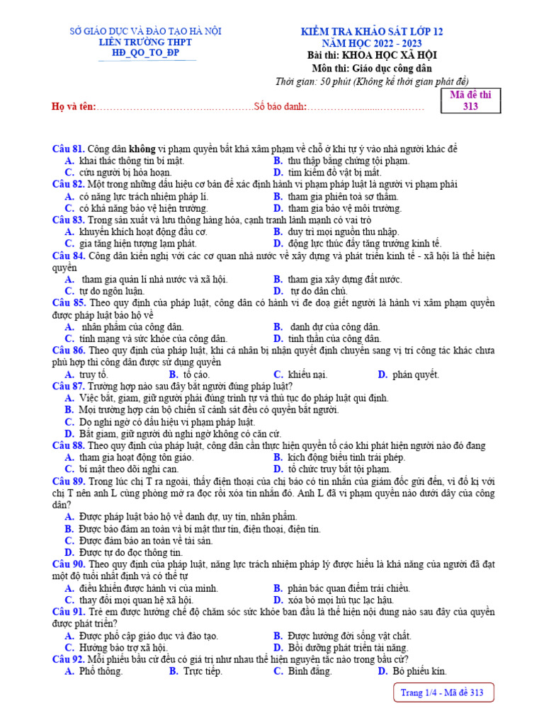 GDCD Made 313 | PDF