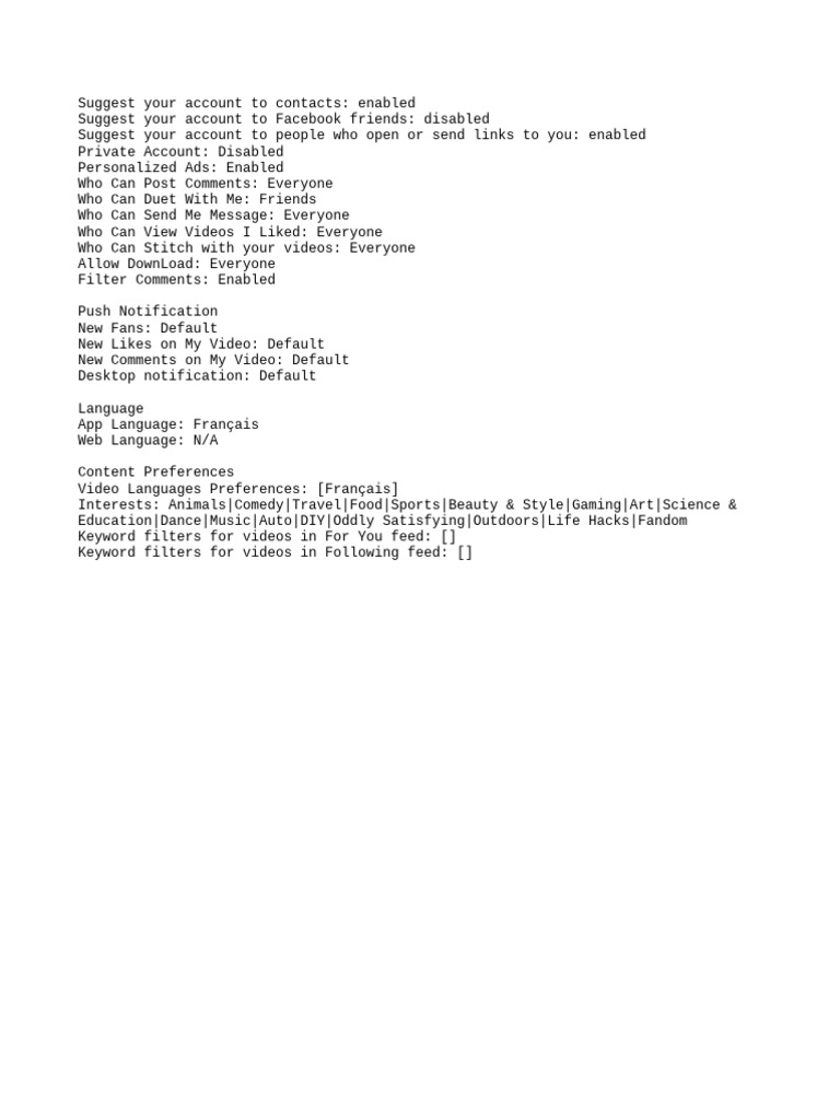 Account Settings Overview | PDF