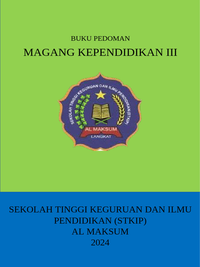 Panduan Magang III STKIP Al Maksum 2024 | PDF