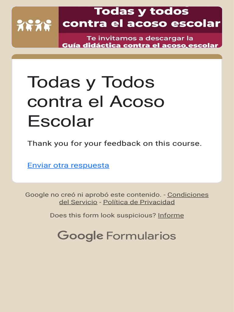 Todas y Todos Contra El Acoso Escolar | PDF