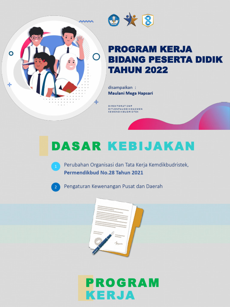 Program Kerja Peserta Didik SMP 2022 | PDF