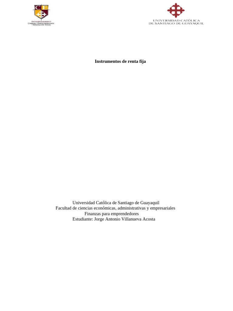 Instrumentos de Renta Fija en la BVG | PDF | Renta Fija | Inversiones