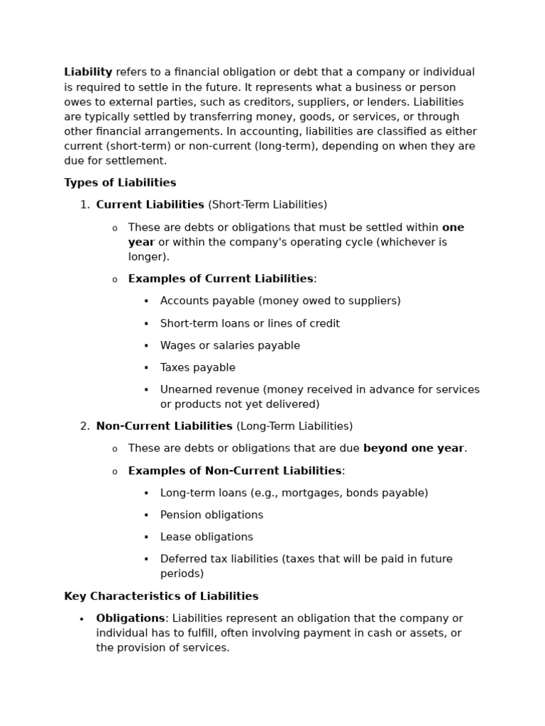 Understanding Business Liabilities | PDF | Debt | Equity (Finance)